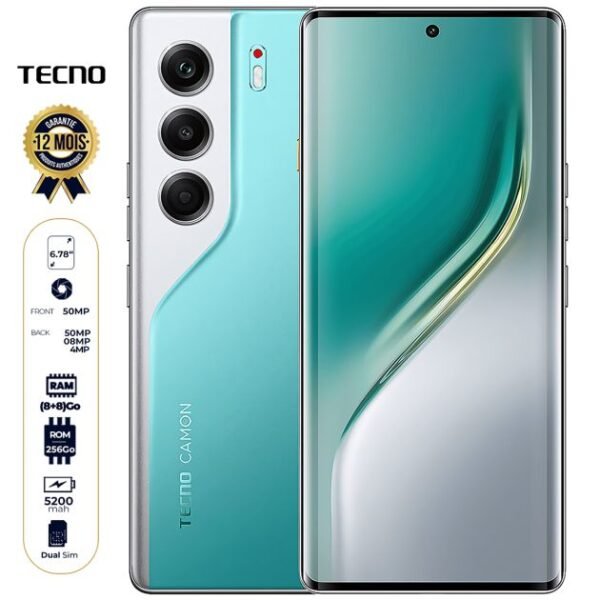 Tecno Camon 40 Pro 256Go Ram 16Go (8+8)